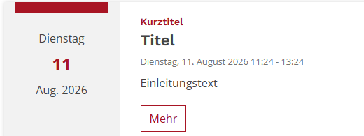 Homepage Veranstaltung kurz