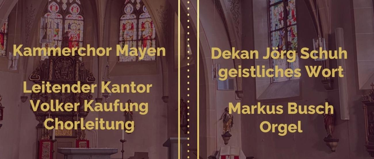 Abendlob mit Kammerchor (c) Pastoraler Raum Mayen Abendlob mit Kammerchor