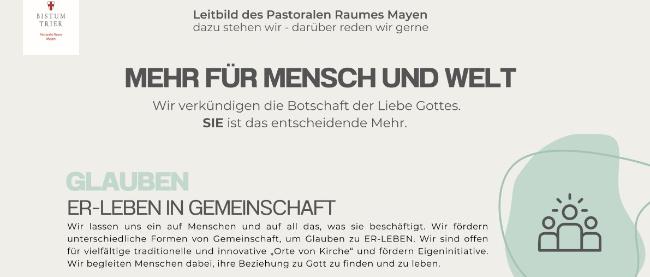 Leitbild des Pastoralen Raums Mayen (c) Pastoraler Raum mit Canva Leitbild des Pastoralen Raums Mayen