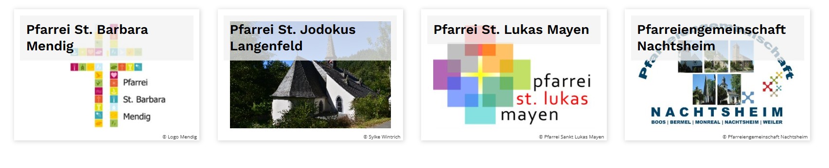 Pfarreien im Pastoralen Raum Mayen