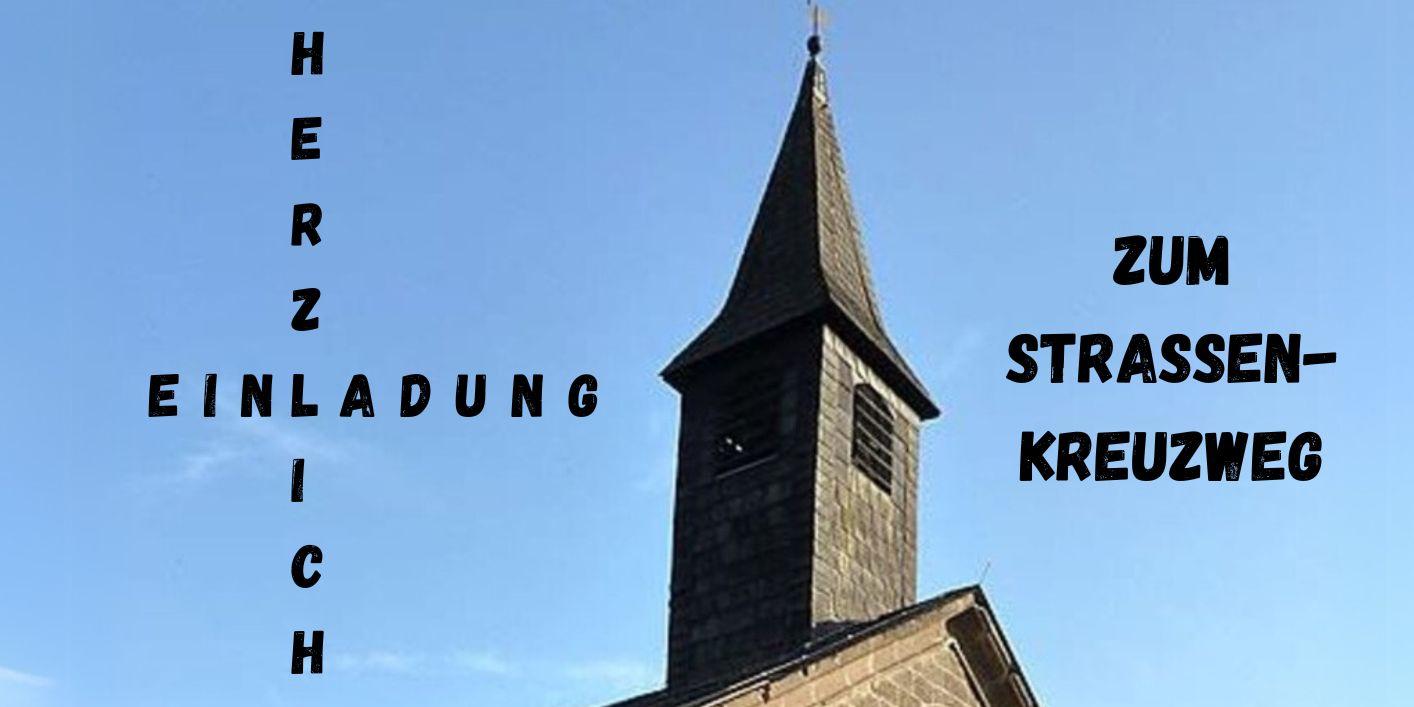 Straßenkreuzweg in Volkesfeld