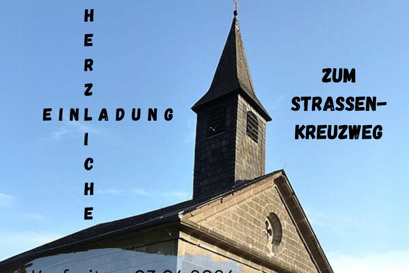 Straßenkreuzweg in Volkesfeld