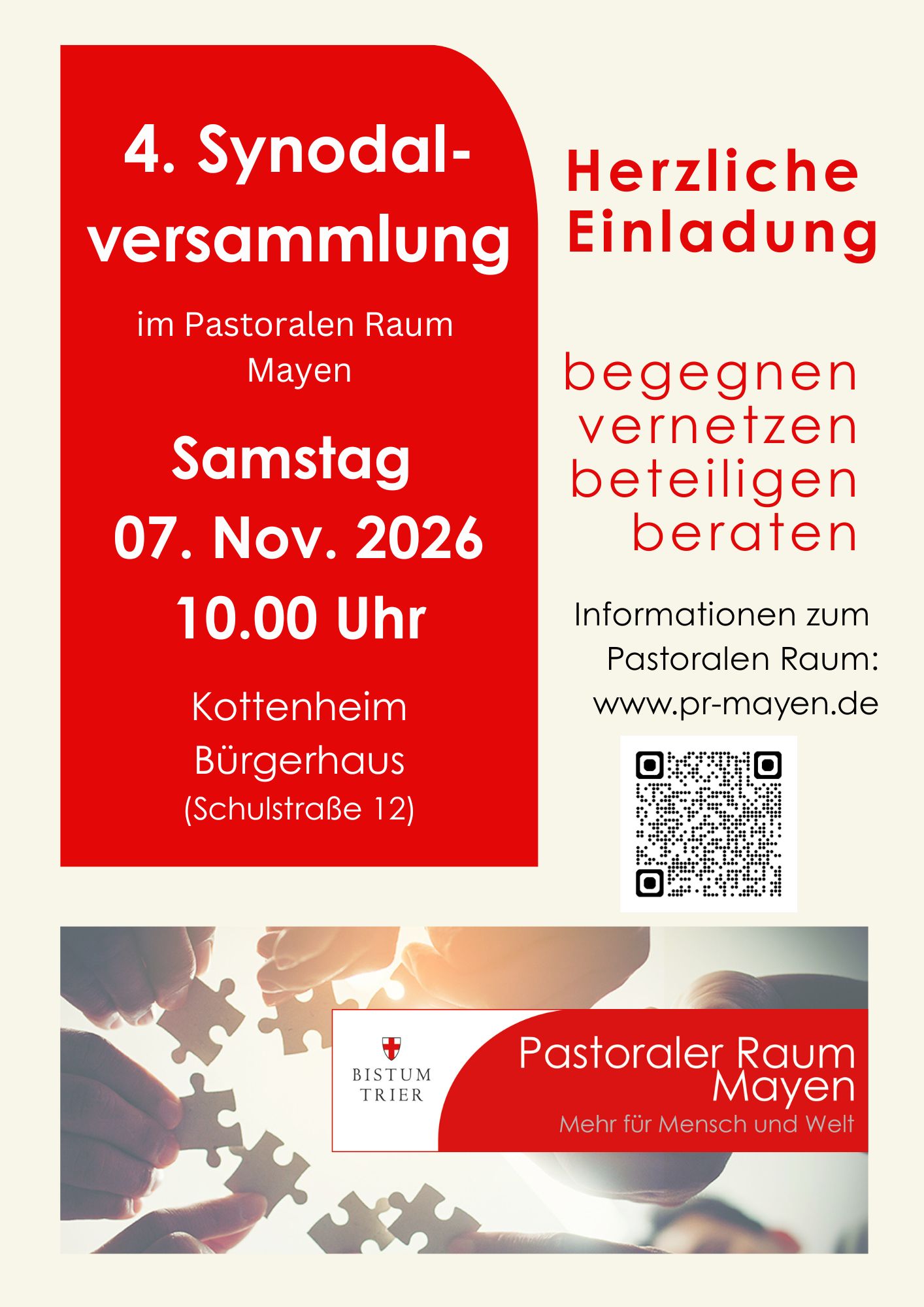 4. Synodalversammlung 2026 (c) Pastoraler Raum Mayen 4. Synodalversammlung 2026