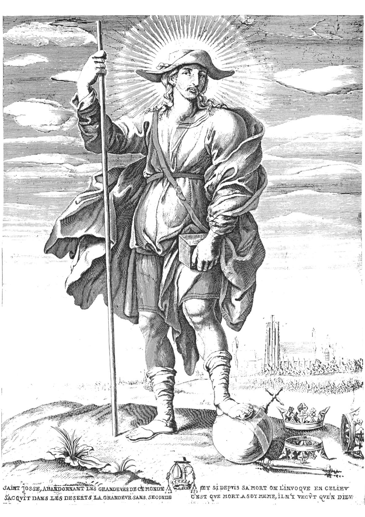 Kupferstich Jodokus aus dem 17. Jh., Montreuil