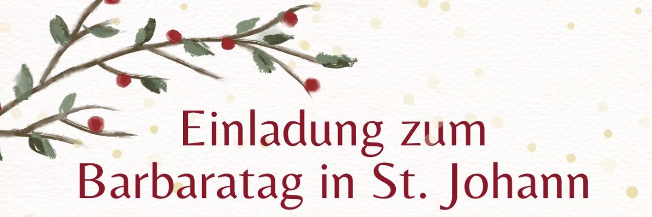 Ankündigung Barbaratag