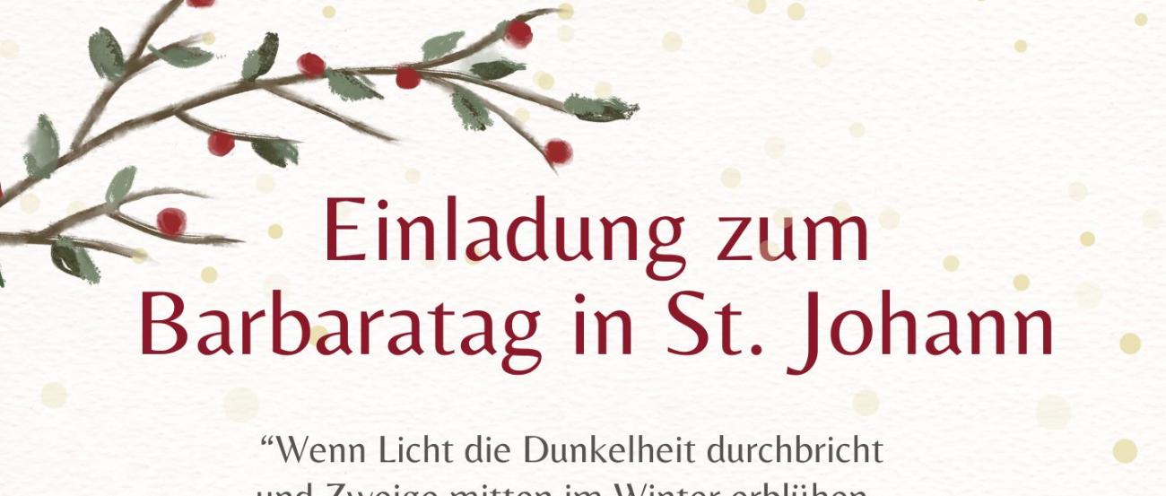 Ankündigung Barbaratag