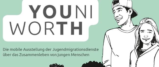 Ausstellung-YOUNIWORTH-JMD (c) Jugendmigrationsdienste Ausstellung-YOUNIWORTH-JMD