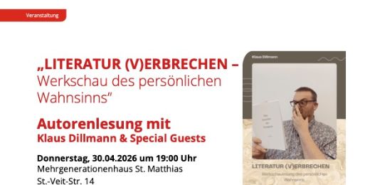 Autorenlesung mit Klaus Dillmann