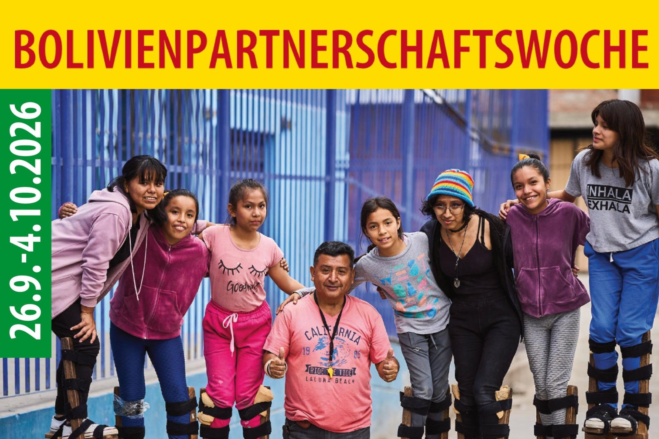 Bolivienpartnerschaftswoche 2026 Plakat 1