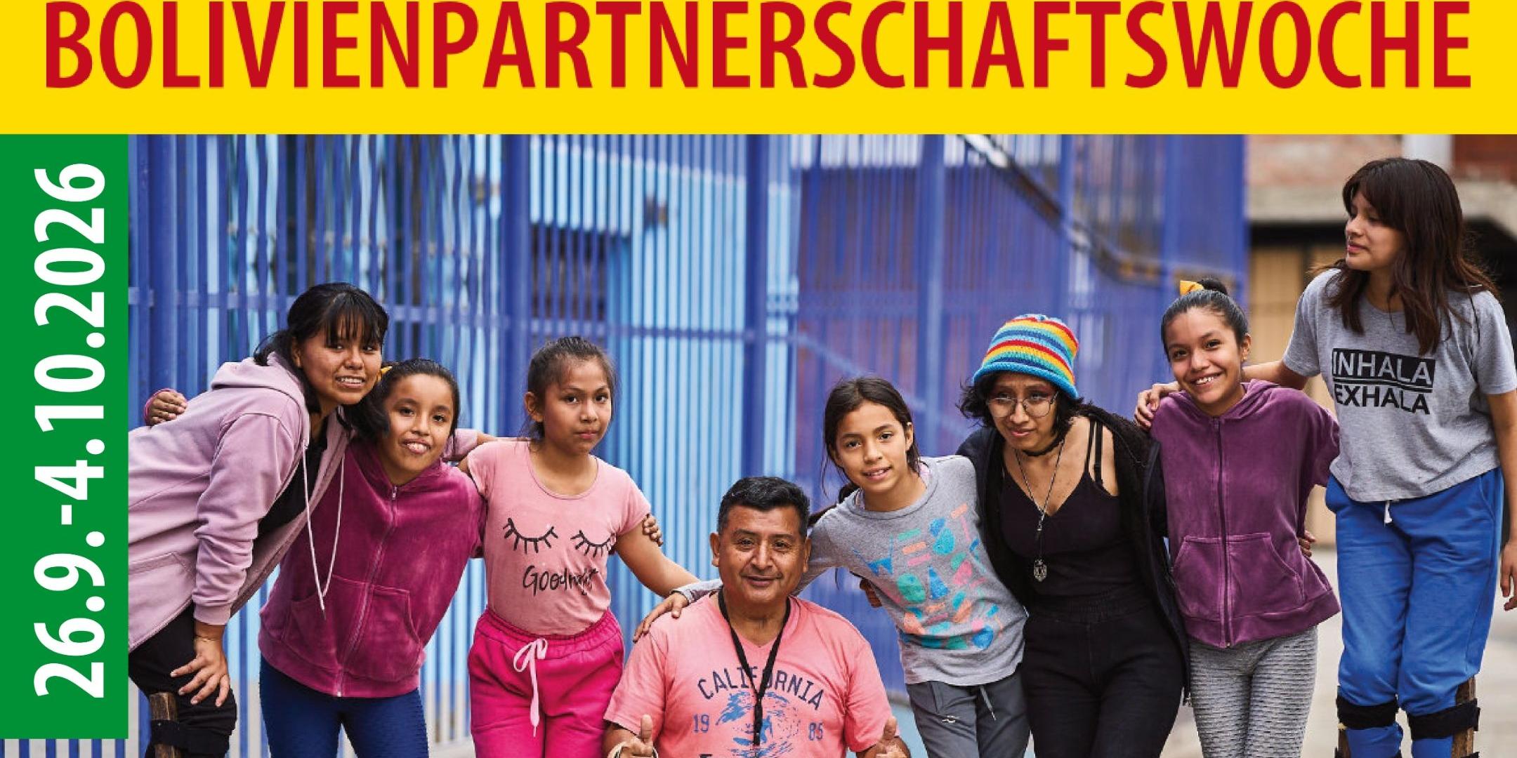Bolivienpartnerschaftswoche 2026 Plakat 1 (c) Bistum Trier Bolivienpartnerschaftswoche 2026 Plakat 1