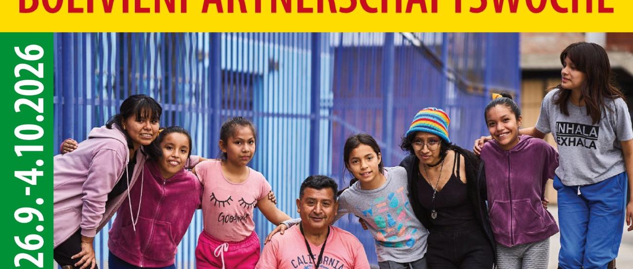 Bolivienpartnerschaftswoche 2026 Plakat 1 (c) Bistum Trier Bolivienpartnerschaftswoche 2026 Plakat 1