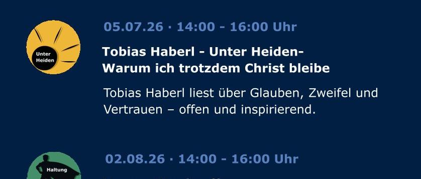 Talk Kirche: Gott. Welt. Ich