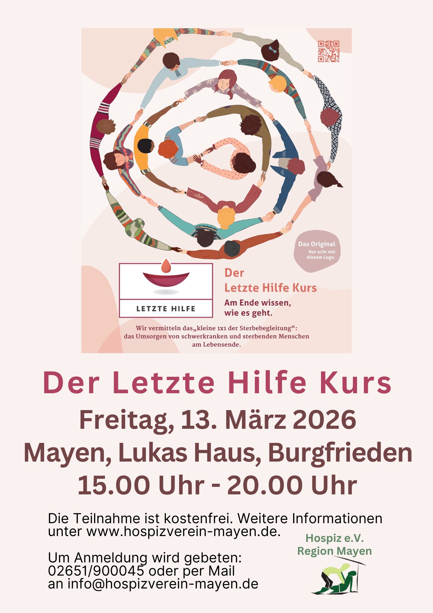 Letzte Hilfe Kurs 2026 Flyer
