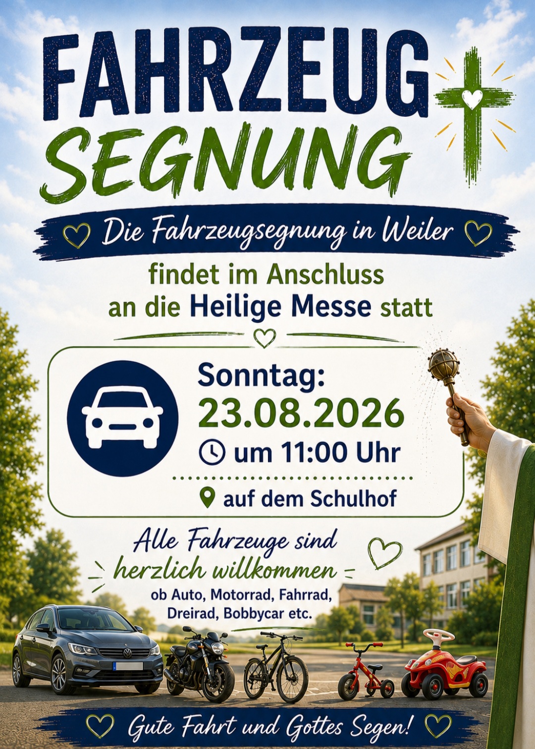 Fahrzeugsegnung Weiler 2026