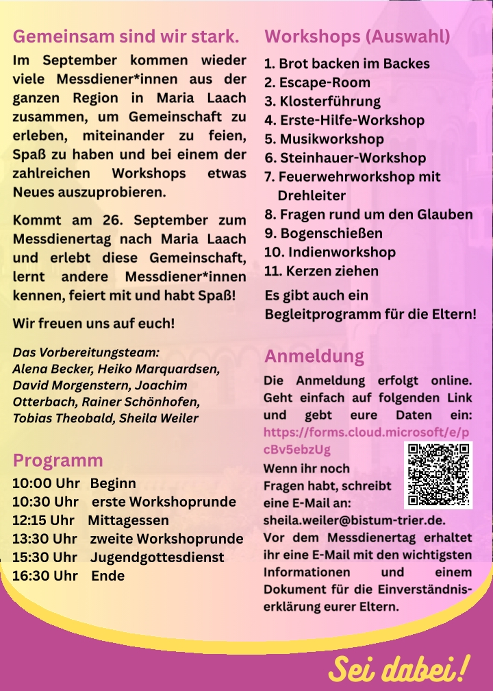 Flyer Messdienertag 2026-2
