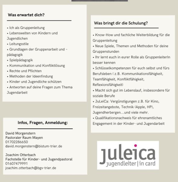 Infos Juleica
