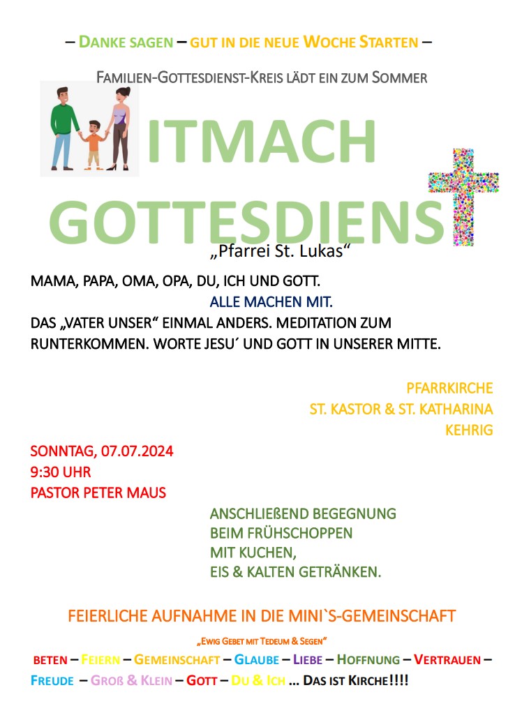 Mitmachgottesdienst 07.07.24