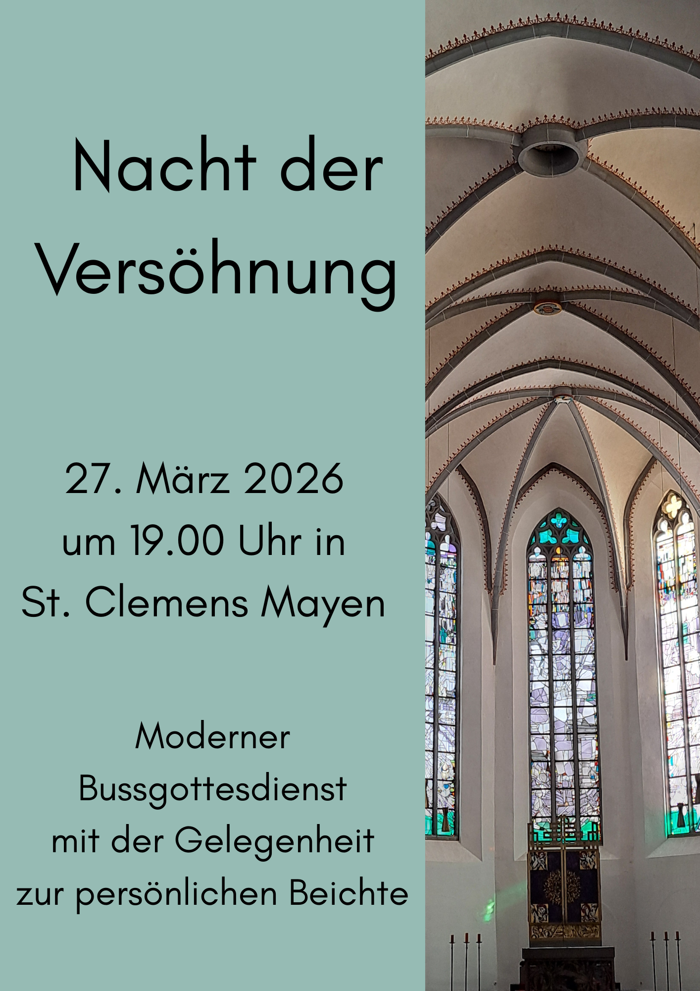 Moderner Bußgottesdienst in Mayen