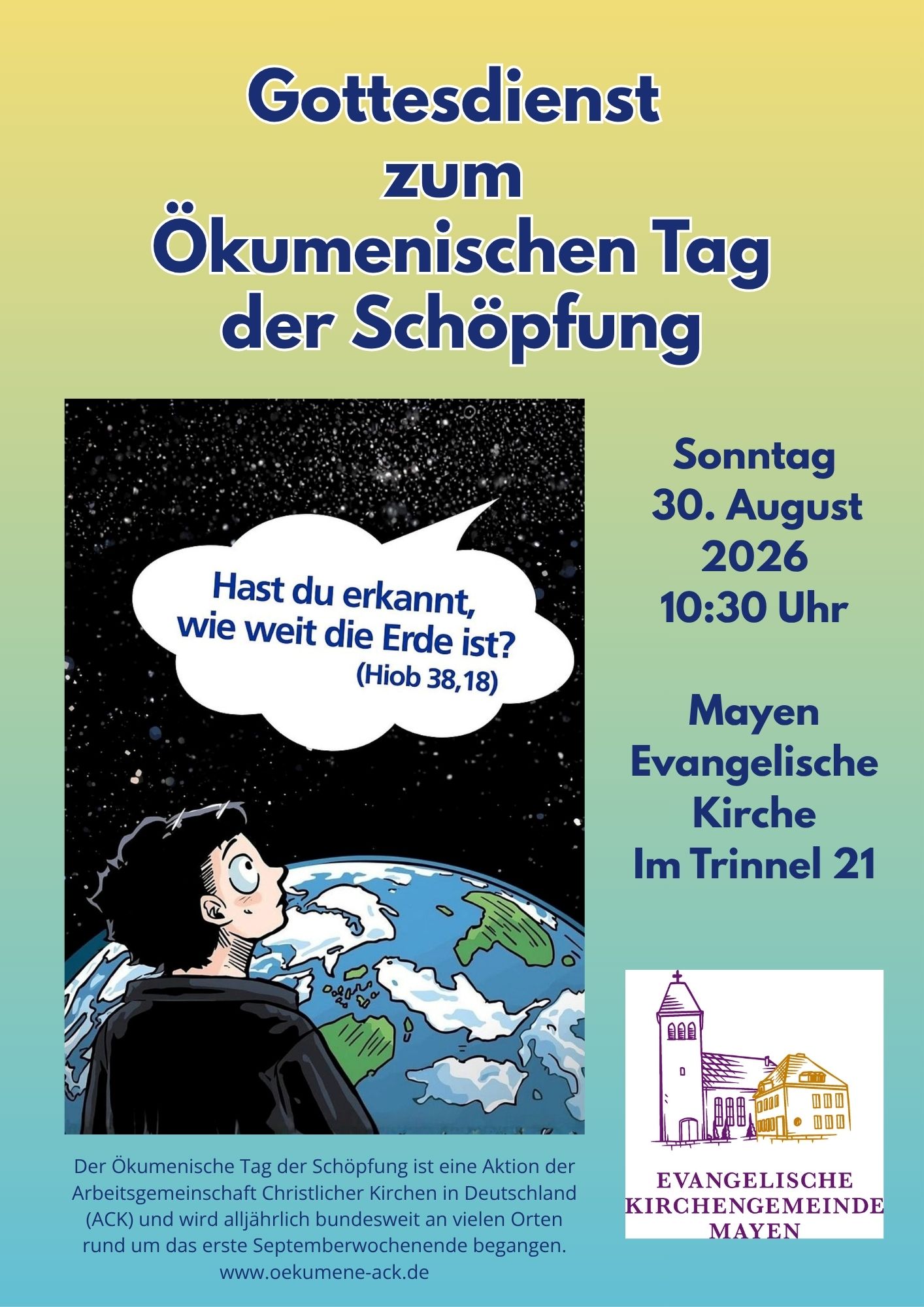 Ökumenischer Tag der Schöpfung Gottesdienst
