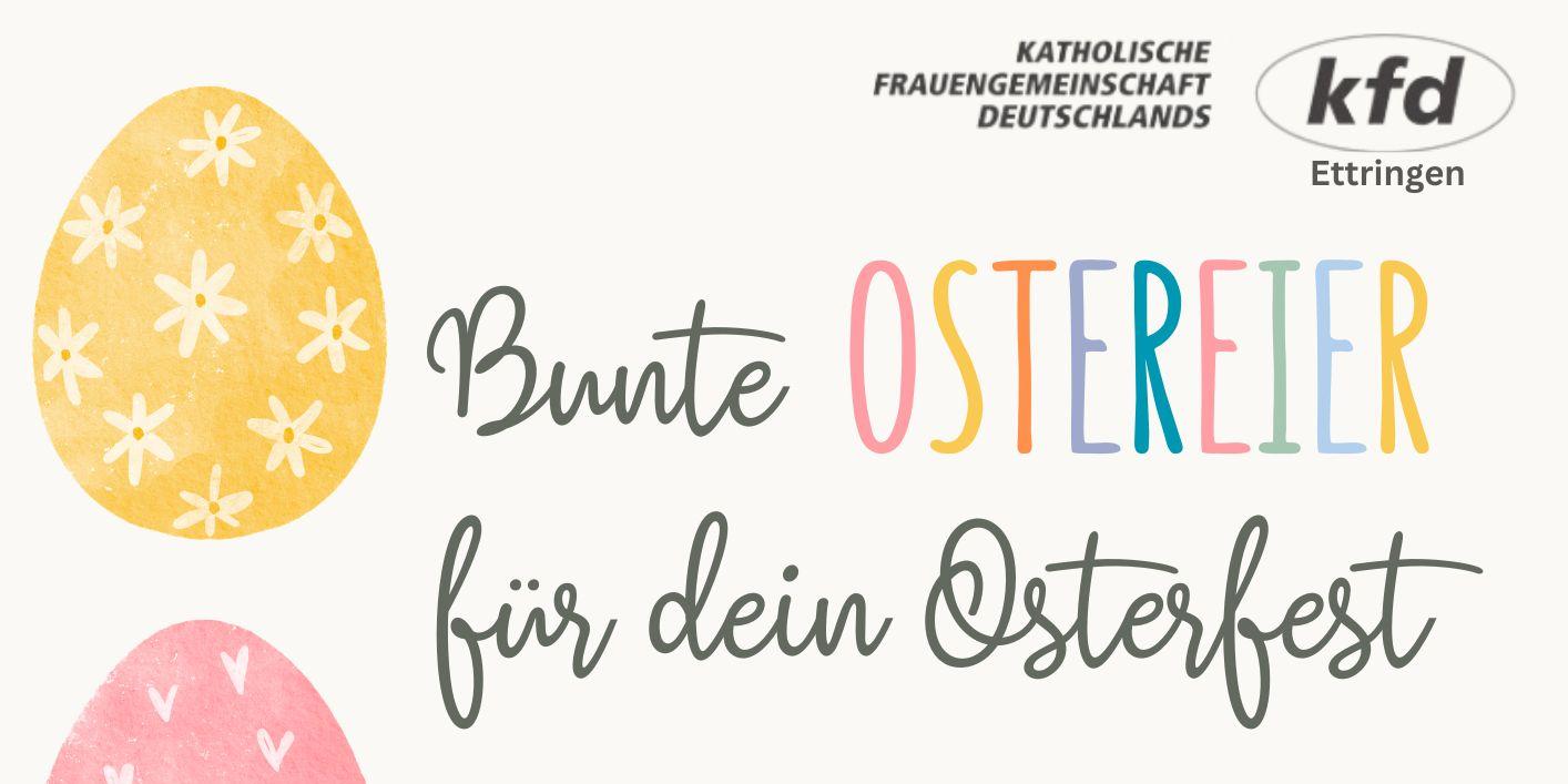 Ostereieraktion der kfd Ettringen an Gründonnerstag