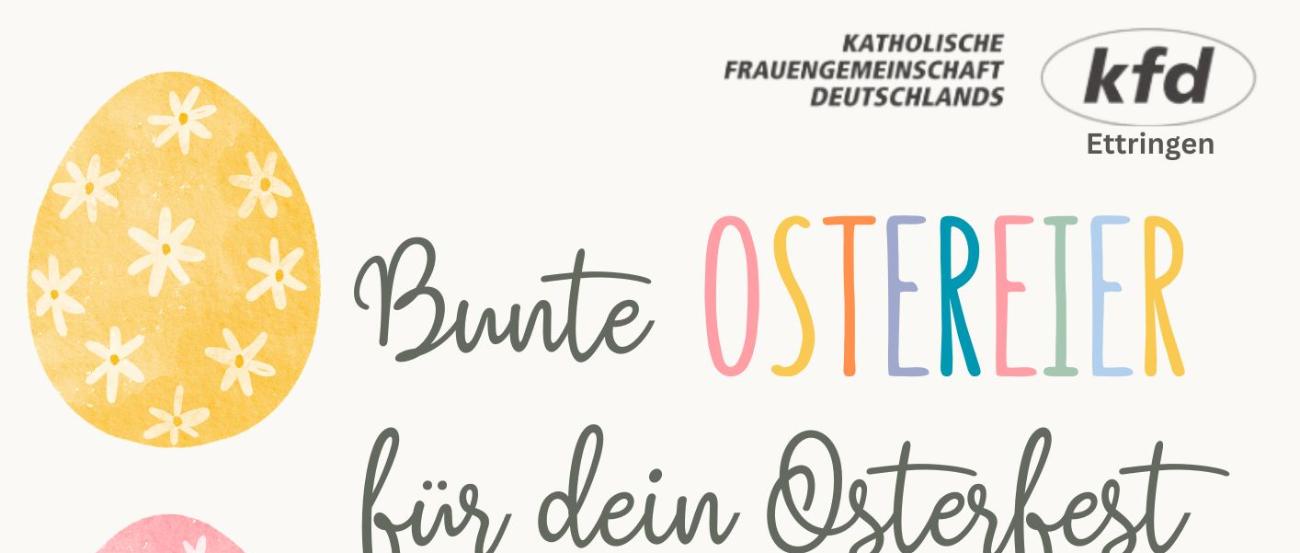 Ostereieraktion der kfd Ettringen an Gründonnerstag