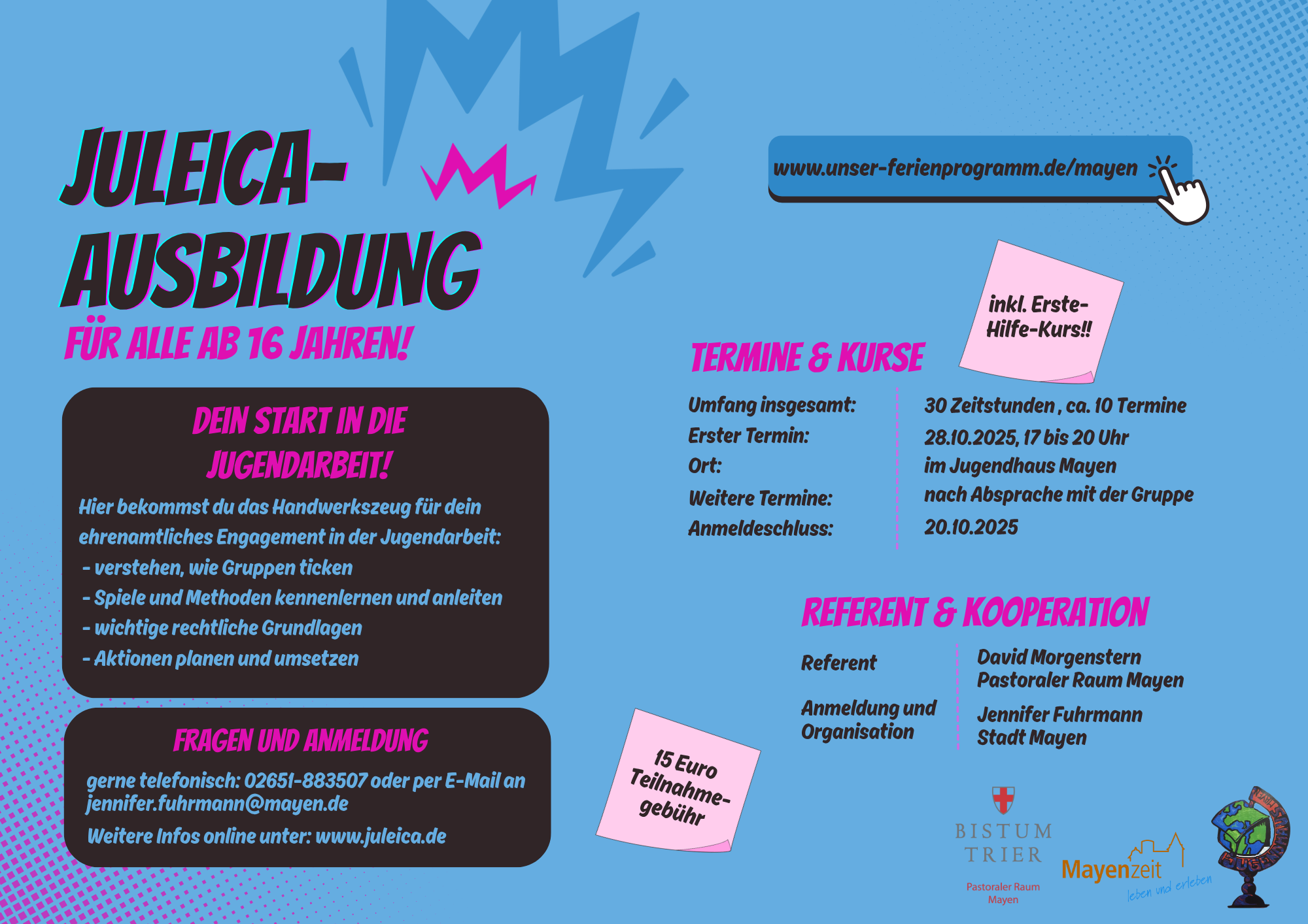 Infoflyer Juleica-Ausbildung 2025