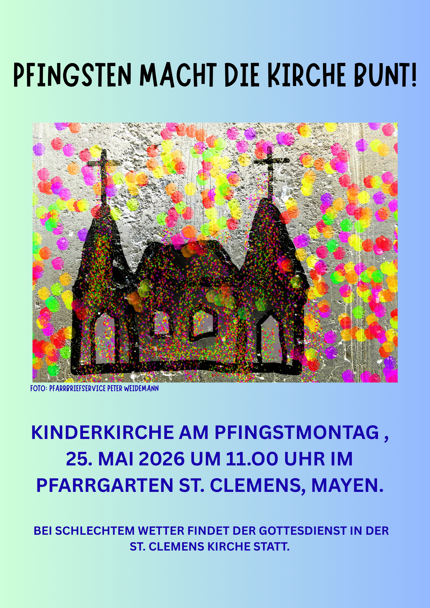 Pfingsten macht die Kirche bunt
