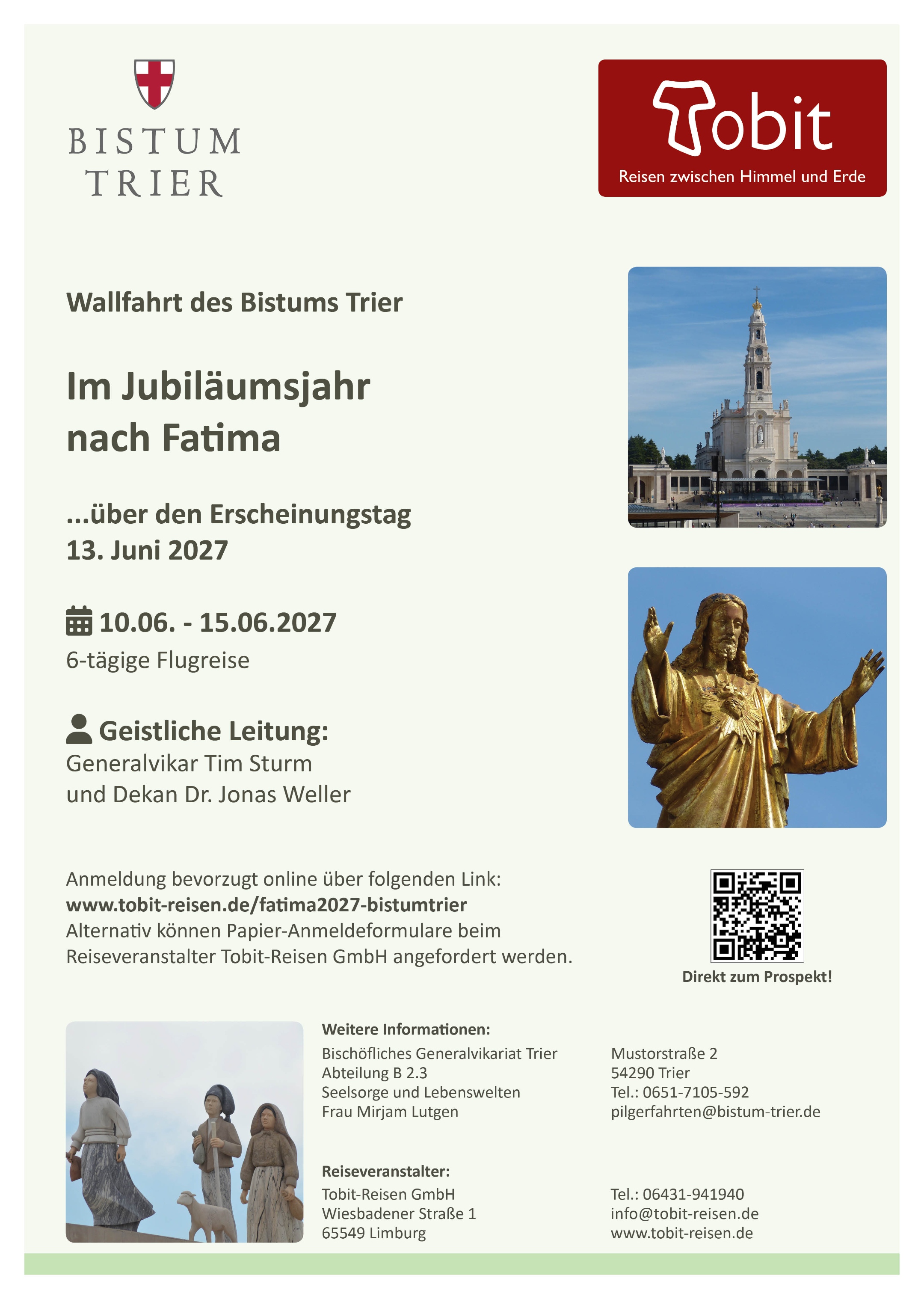 Plakat Fatima 2027 (c) Bistum Trier Plakat Fatima 2027