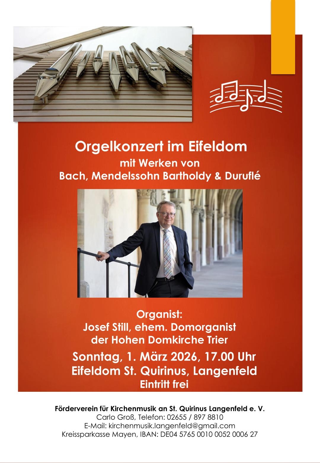 Plakat Orgelkonzert Langenfeld