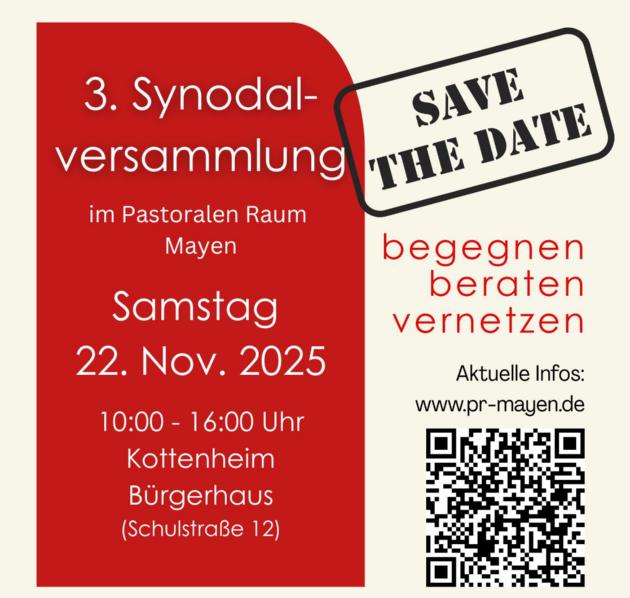 Save the Date Synodalversammlung 2025