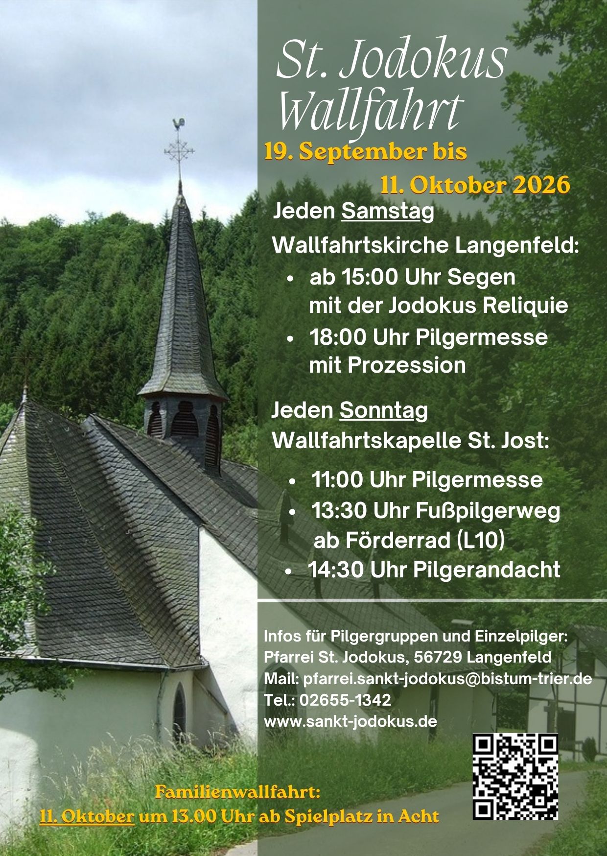 St. Jodokus Wallfahrt 2026