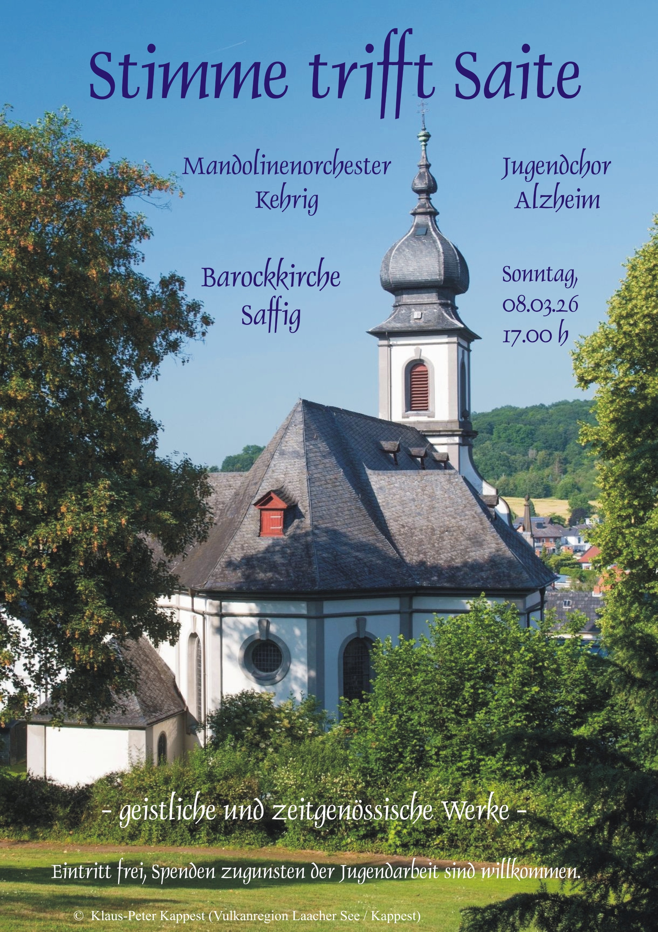 Stimme trifft Saite Plakat