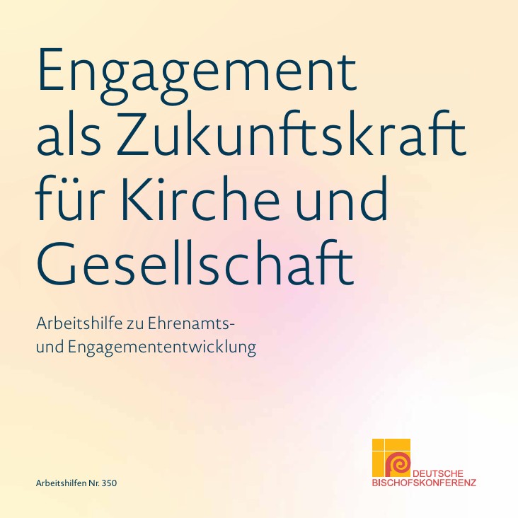 Titelbild DBK Broschüre Ehrenamt (c) Deutsche Bischofskonferenz Titelbild DBK Broschüre Ehrenamt