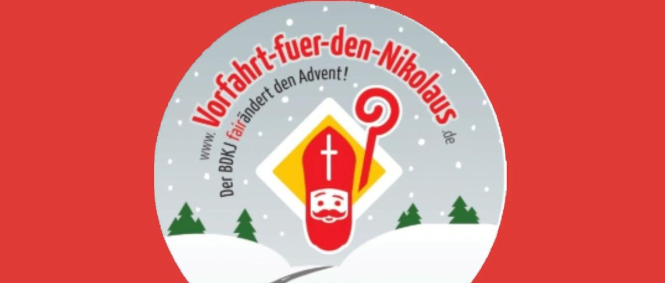 Vorfahrt-fuer-den-Nikolaus-1 (c) BDKJ Bistum Trier Vorfahrt-fuer-den-Nikolaus-1