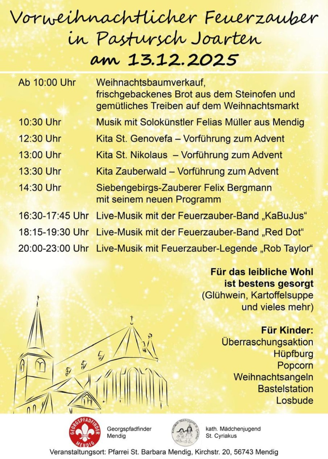 Vorweihnachtlicher Feuerzauber