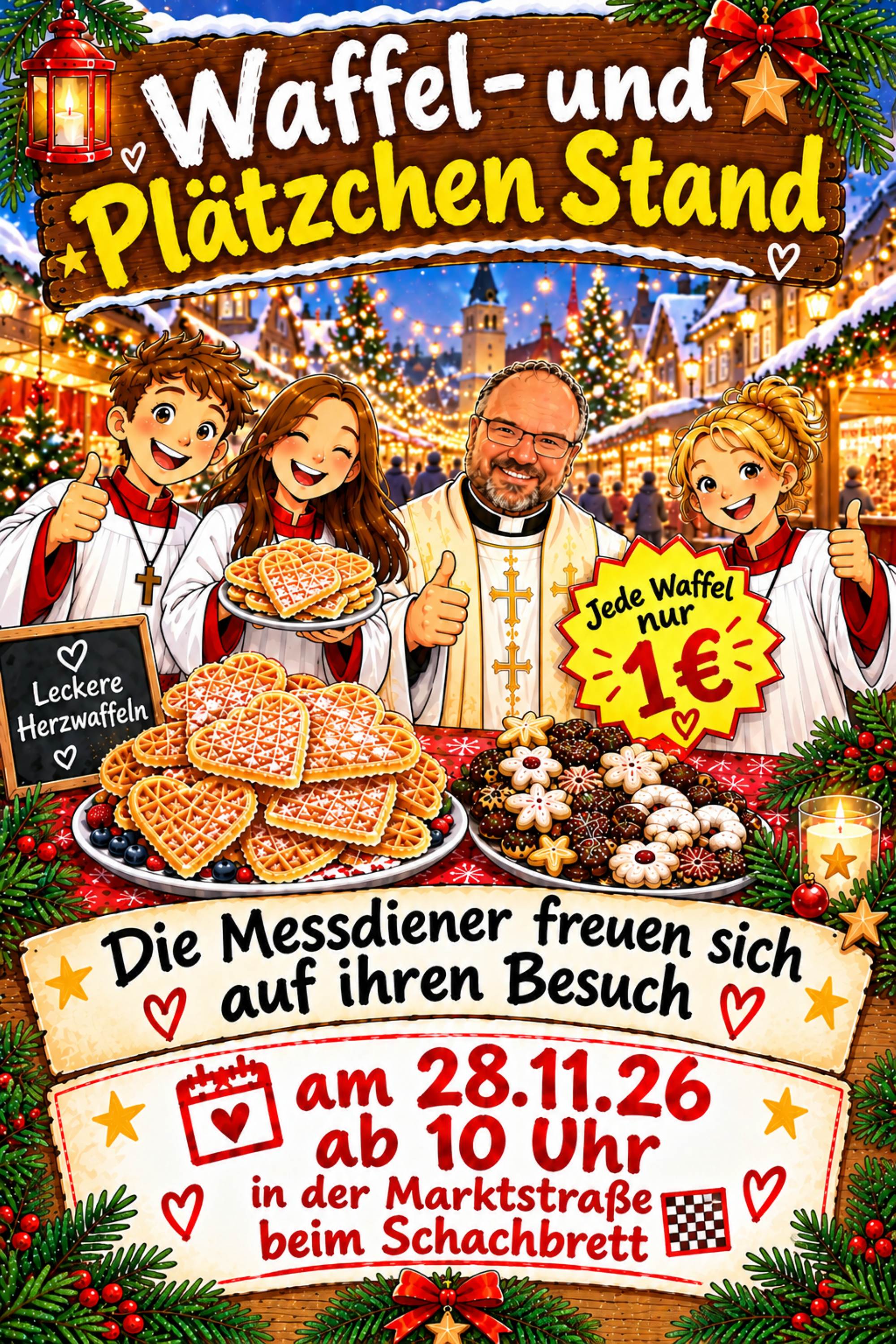 Waffelstand Messdiener Lukas