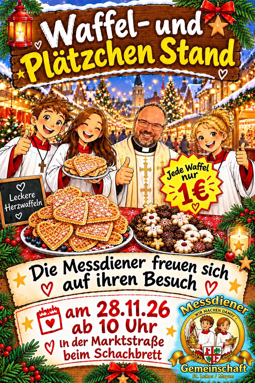 Waffelstand Messdiener Sankt Lukas 2026