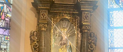 Gnadenbild (c) Pfarrei St. Elisabeth Nachtsheim Gnadenbild der Muttergottes mit der Lilie