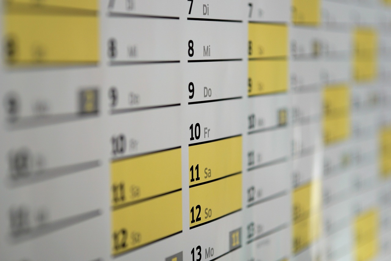 Kalender (c) Andreas Lischka auf https://pixabay.com Kalender