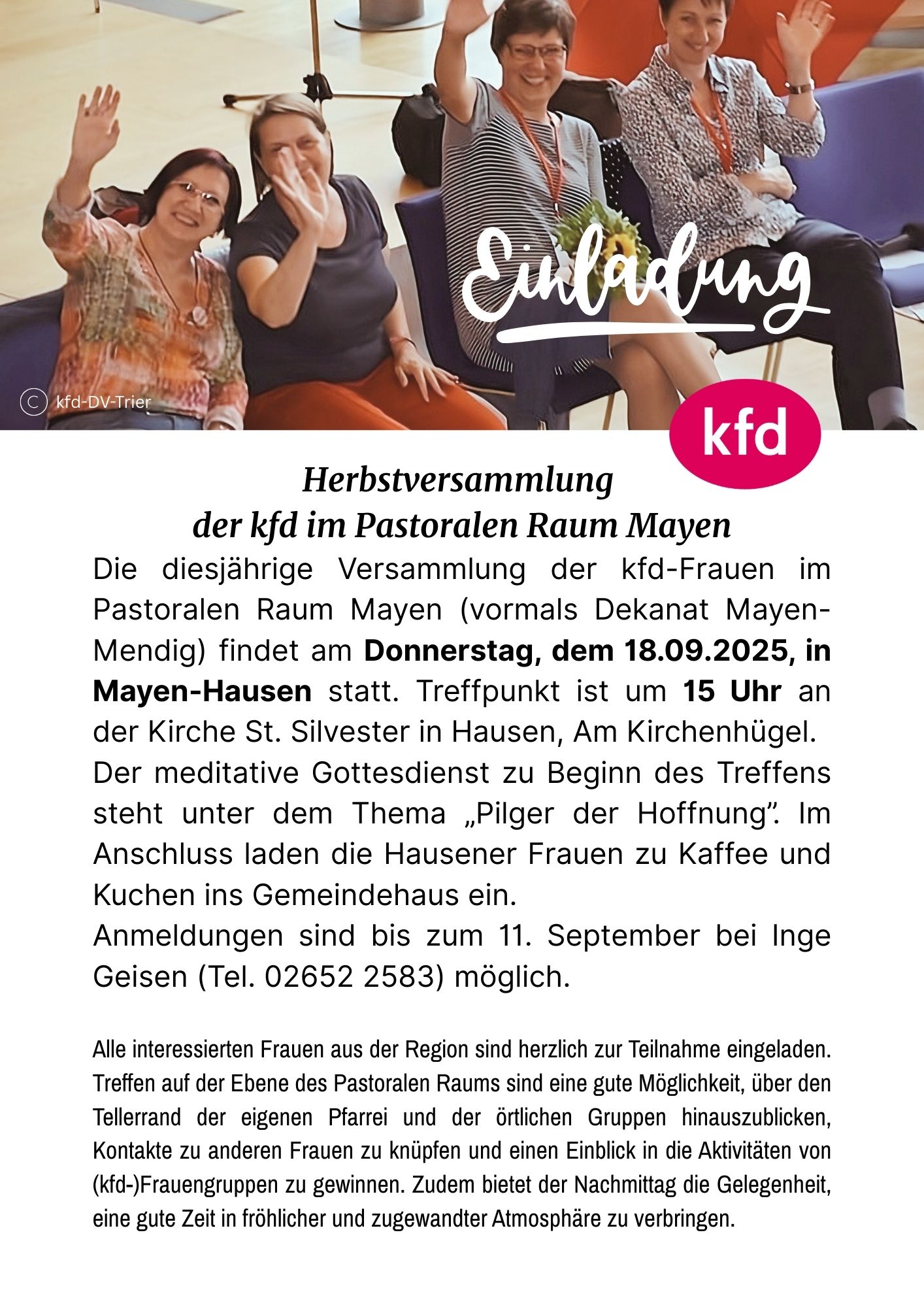kfd Herbstversammlung