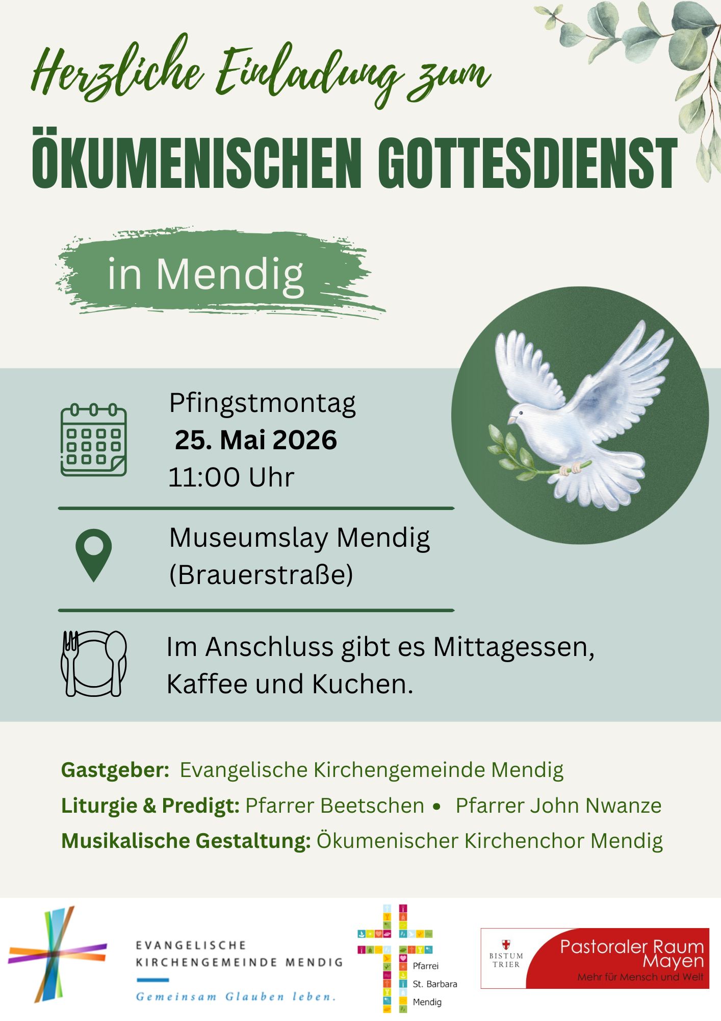 ökumenischer Gottesdienst, Mendig Pfingstmontag (A4)