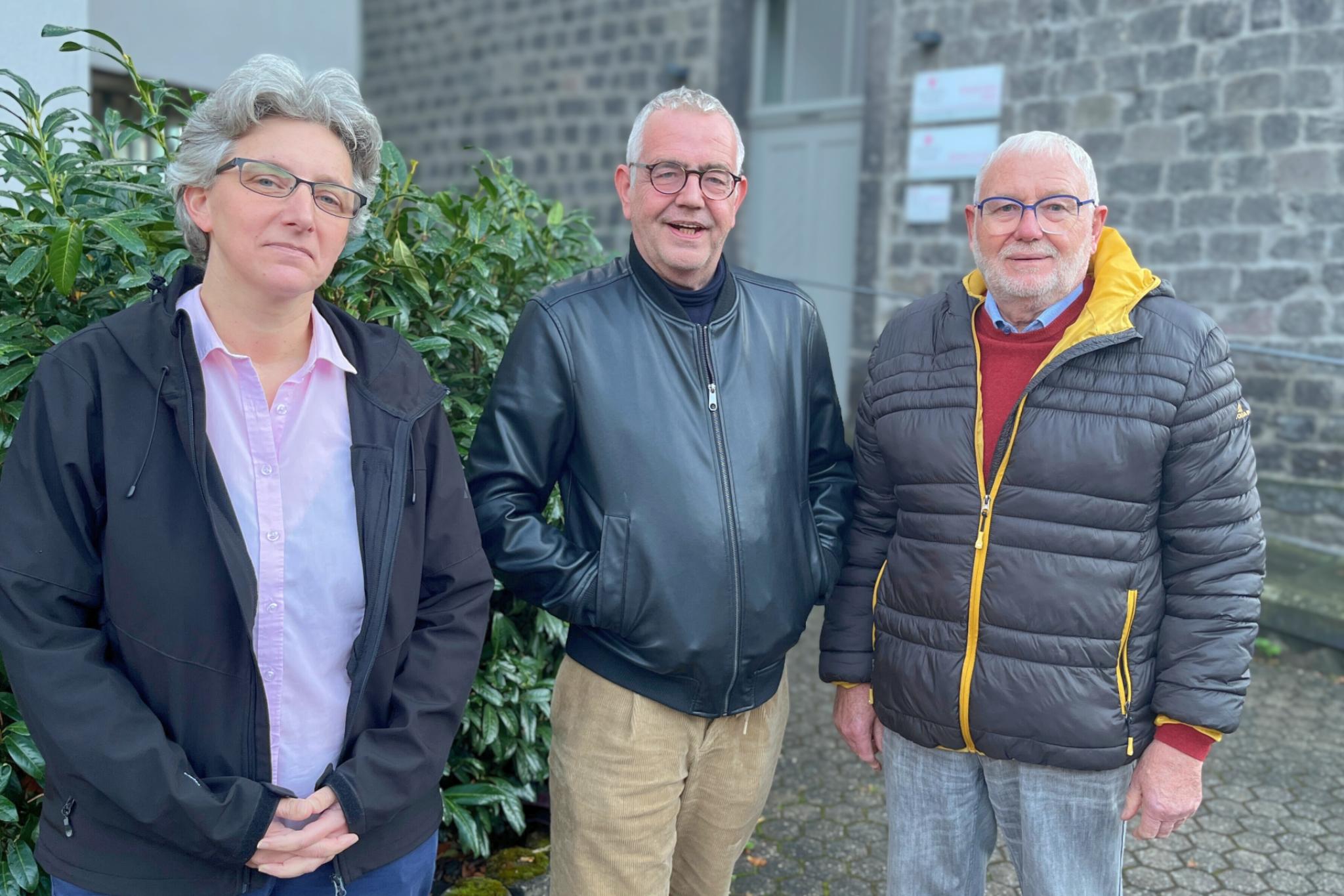 Martina Wolf, Thomas Fößel und Siegmar Stenner vom Wahlvorstand